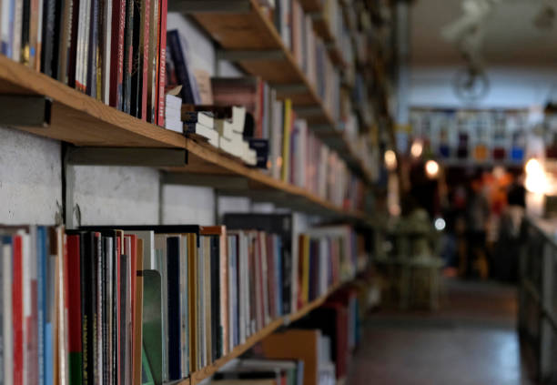 istock Rows of book in an old book store 1598754859