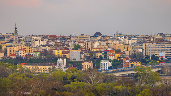 Old Belgrade Town Spring Day Capital City of Serbia