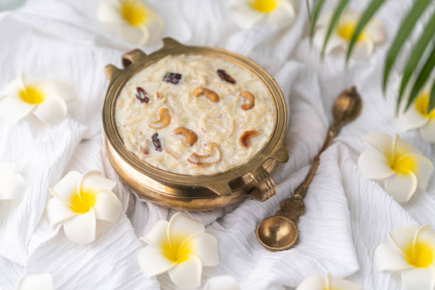 istock Beautiful payasam dessert with flowers 1598806516