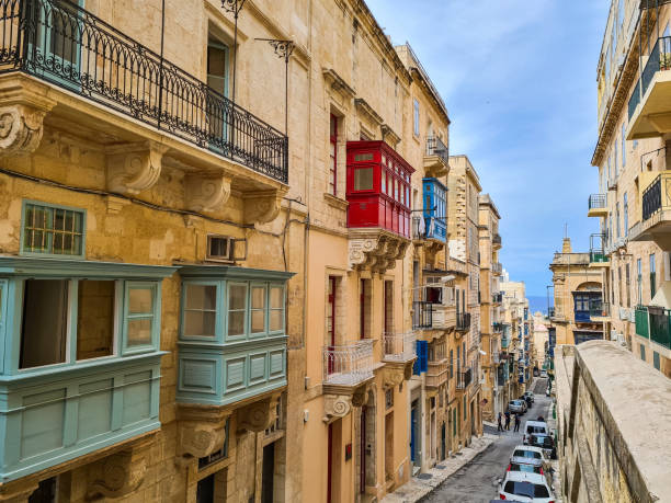 istock Colorful Balconies In Valletta In Malta 1598806625