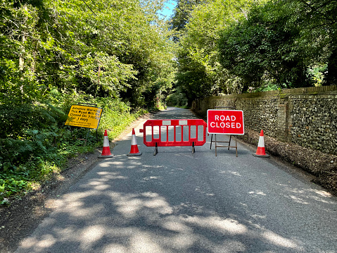 Road closed for road works