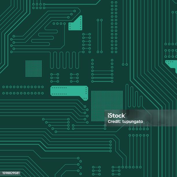 Board Connection Pattern Circuit Board Connection Digital Technology Stock Illustration ...