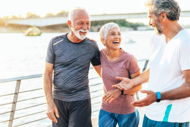 istock Senior friends training together 1598838227