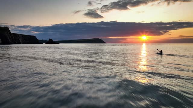 Sea Kayaking at Sunset