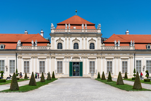 Belvedere Castle in Vienna. Picture was taken on MAY 2011.