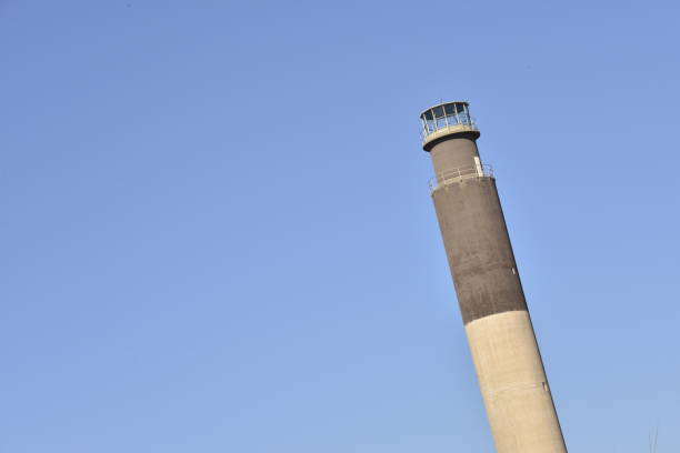 istock The Tilted Lighthouse And The Blue Sky 1598893001