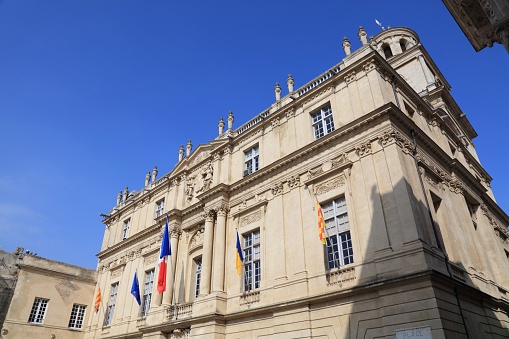Town Hall of Arles, France. Local government building in Arles.