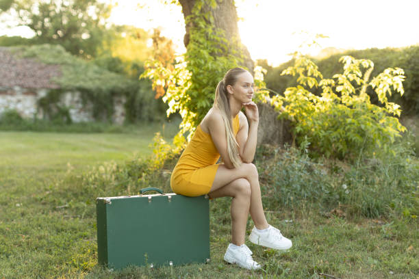 The girl is ready for the trip and the new summer adventures that await her. \nShe posts the first photo from the trip on Instagram.