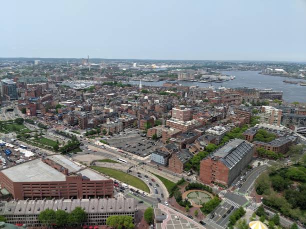 istock Aerial view of Boston's North End 1598956301
