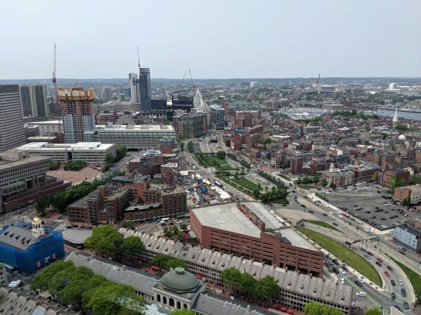 istock Aerial view of Boston 1598956303