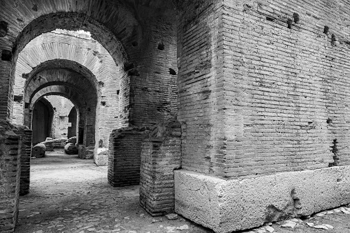 Amphitheatre, Santa Maria Capua Vetere, Campania, Italy. Roman civilisation, 1st-2nd century AD.