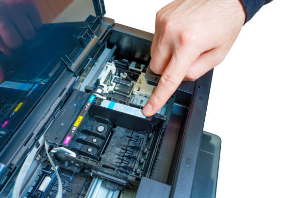istock Setting up an Inkjet Printer: Ink Cartridge Installation 1598980010
