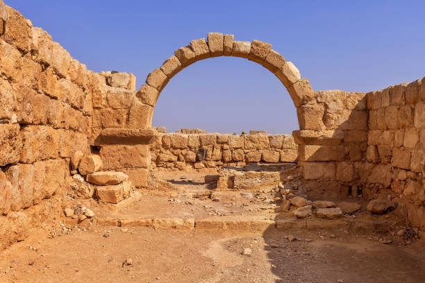 istock Qasr Al Hallabat desert castle, Jordan 1598980245
