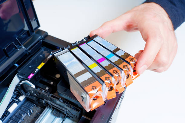 Fresh Inkjet Printer Cartridges Installation