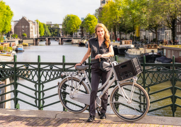istock Cyclist portrait in Amsterdam 1598998936