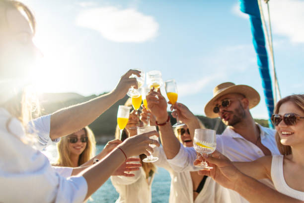 istock Group of young people spending some great time together on sailing vacation 1599015046