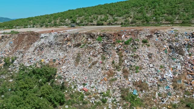 Large illegal dumping site polluting the environment