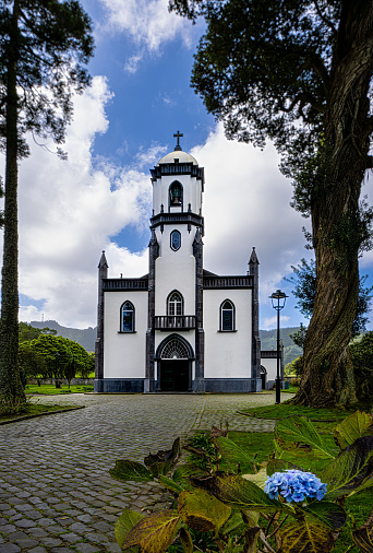 Igreja de Sao Nicolau. Azores. Sao Miguel. High quality photo