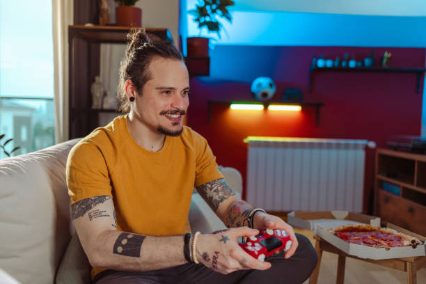 istock A young man is having fun at home 1599123683