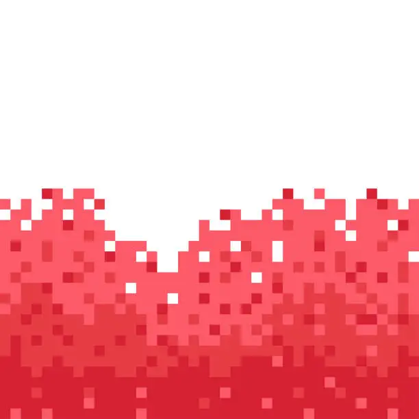 Vector illustration of Pixel border