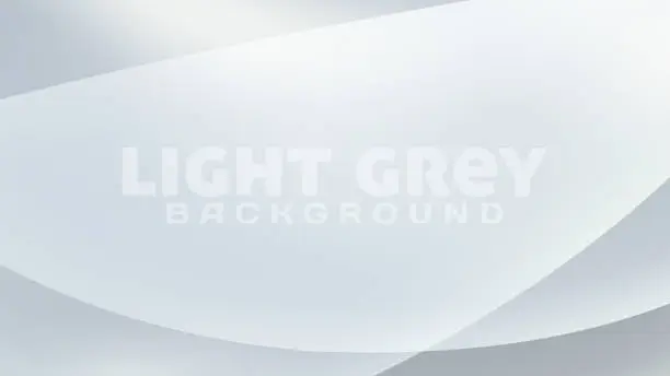 Vector illustration of Light gray background with translucent rounded shapes. Vector graphics