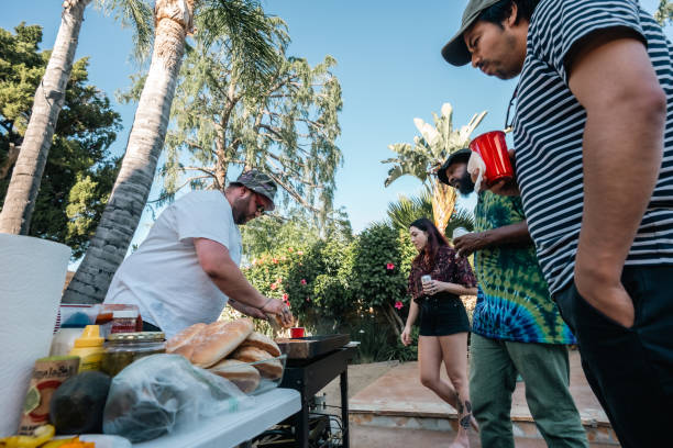 istock Group of Friends Waiting For Grill-master 1599174862