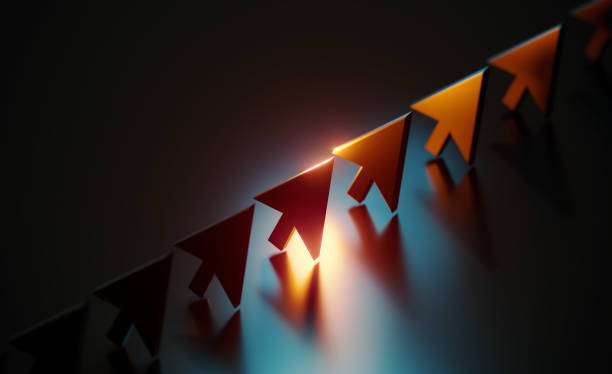 istock Black Cursor Symbols On Black Background 1599212958