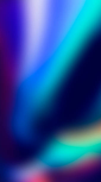 istock Iridescent chrome gradient. Trendy colorful Holographic abstract background. 1599219483