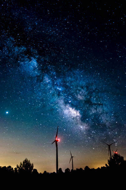 istock Nocturnal Landscape with Milky Way 1599296290
