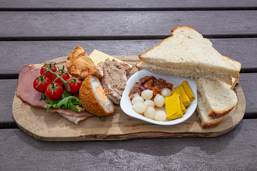 A Ploughmans lunch - pub food