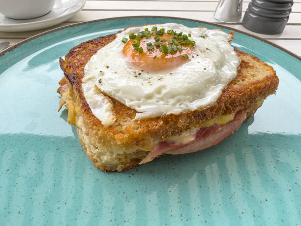 istock Breakfast of a Croque Madame sandwich 1599316196