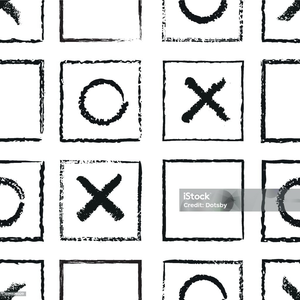 Square Crosses Vector Black Crosses Squares Seamless Pattern White Stock Illustration ...