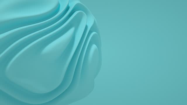 Abstract blue background, 3d loopable animation, deforming shape