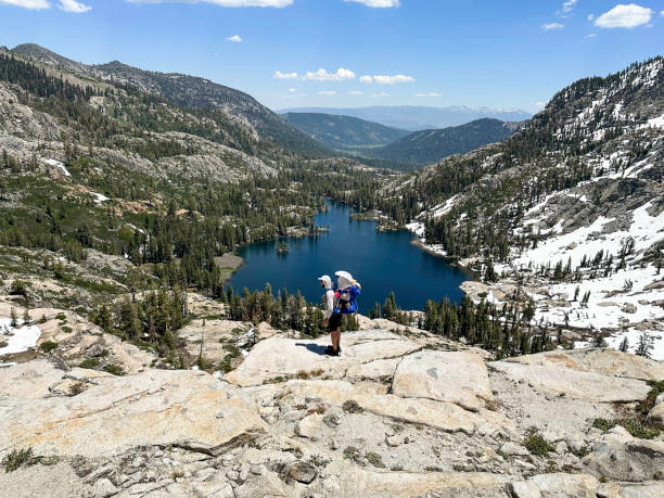 istock Children backpacking and hiking in the mountains 1599440922