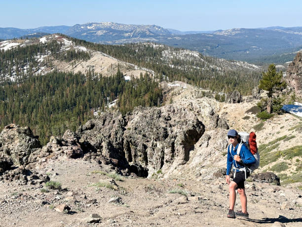 istock Children backpacking and hiking in the mountains 1599440929