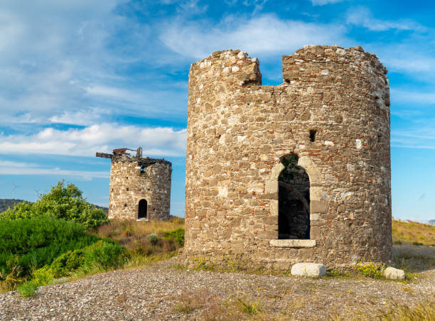 istock Ruins of old windmills Datca, Turkey 1599490232
