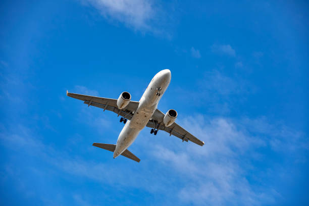 istock airliner in cloudy sky prepared for landing 1599522167