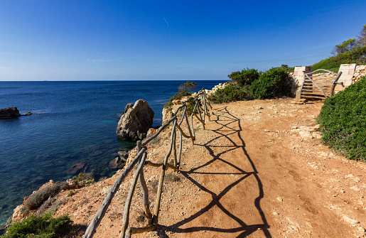 Viewpoint of Atalis in the coast of Menorca (Spain)