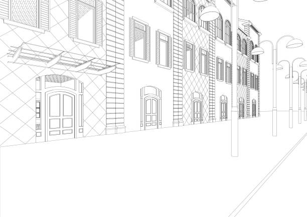 istock 3D illustration of building project 1599702454
