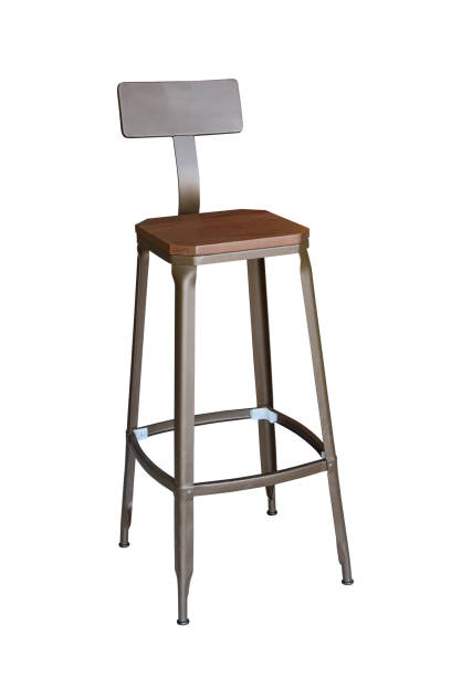 istock Modern bar chair steel legs on white background 1599711879