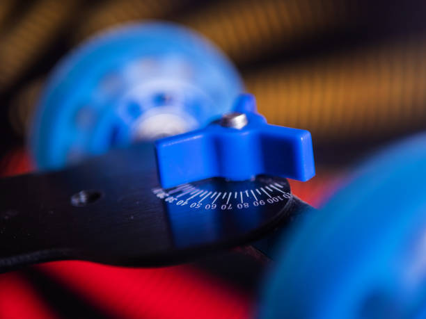 istock Close-Up of Degree Scale for Wheel Alignment 1599712404