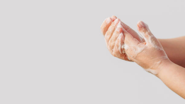istock Antibacterial hygiene virus prevention woman hands 1599870932