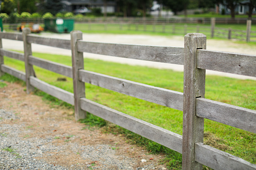 weathered wooden fence, rich in rustic charm, symbolizes boundaries, security, and the embrace of nature's enduring strength