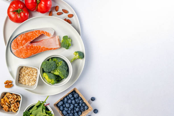 istock Various fresh, whole unprocessed products; healthy nutrition or anti-inflammatory diet, copy space 1599951085