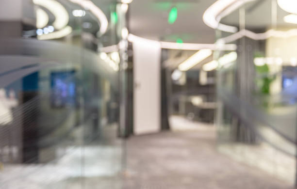 istock Blurred building interior corridor background photo 1599988467