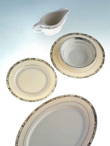 Characteristic white-and-blue patterned tableware has been made in same village for over two hundred years