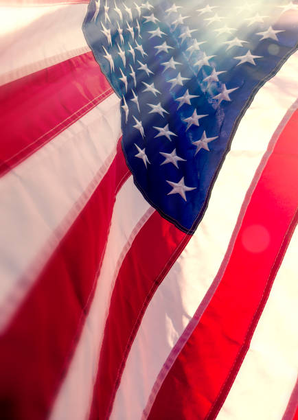 istock Close up American flag background 1600121887