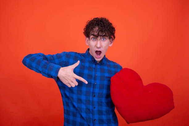 istock Valentine's day and cheerful guy. 1600168714