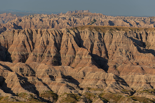 Rock formation mountains of badlands colorful and strange