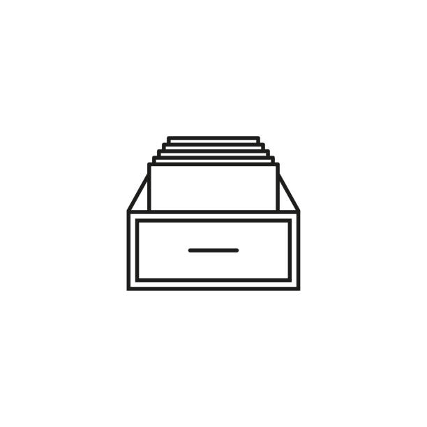 illustrations, cliparts, dessins animés et icônes de icône de stockage d’archives. illustration vectorielle. ep 10. - archives file symbol organization